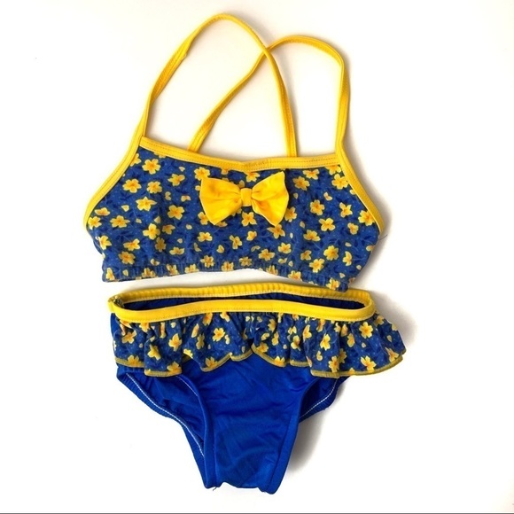 Vintage Toddler Girl Swimsuit 256 - Picture 1 of 5